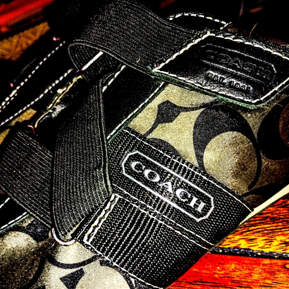 Coach monogram slip on shoes 10